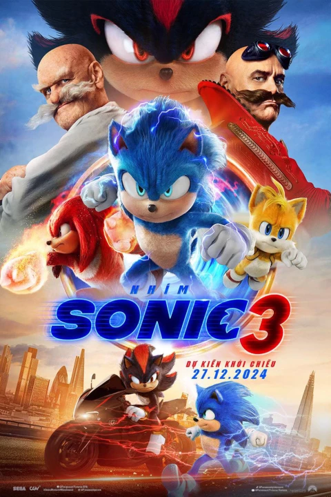 Phim Nhím Sonic 3 2024 Nhím Sonic 3 2024